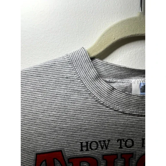 Grey & White Single-Stitch 1993 Vintage "How to Look Like a Trucker" Tee Size XL - Picture 4 of 13